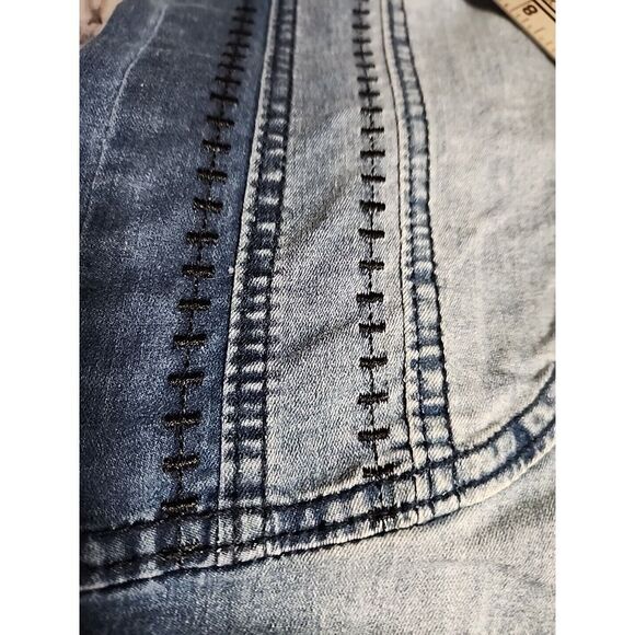 Jeans Wear Jeggings Large Womens Distressed Button Zipper - Picture 14 of 16